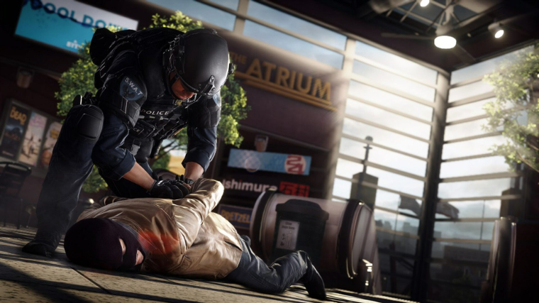 Battlefield Hardline Policeman Arresting a Criminal