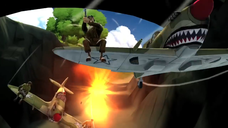 Battlefield Heroes Planes Flying Under a Bridge