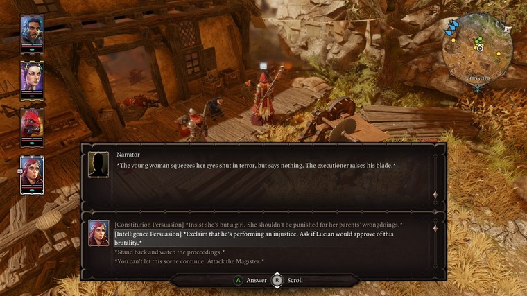 Diverse dialogue options in Divinity: Original Sin 2.