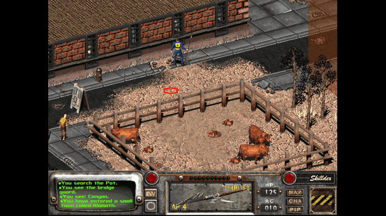 The Chosen One roams the post-apocalyptic world of Fallout 2.