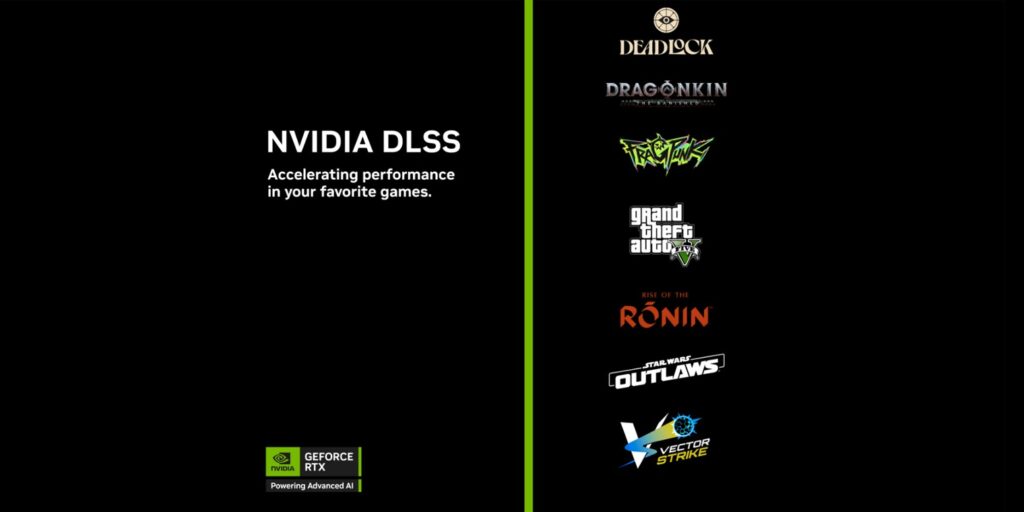 NVIDIA Release Additional DLSS Game Updates