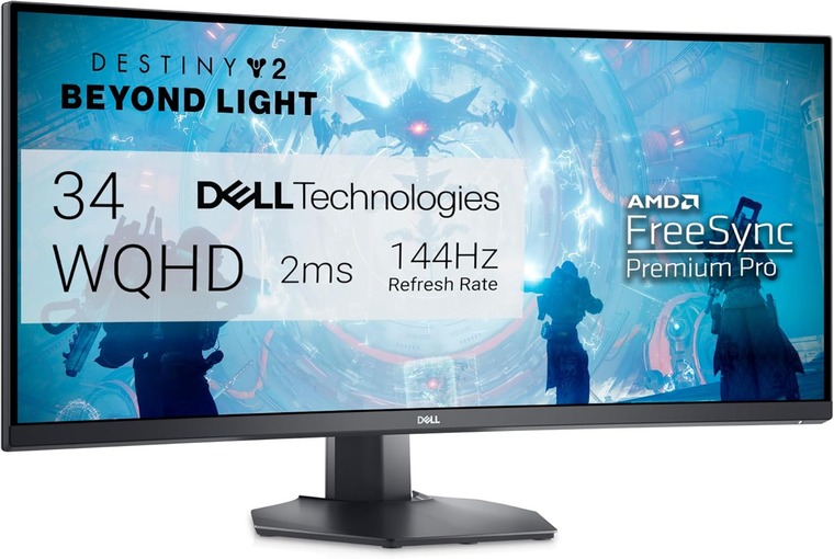Dell S3422DWG – 34-inch ultrawide curved monitor with great price-to-performance ratio for diverse gaming needs