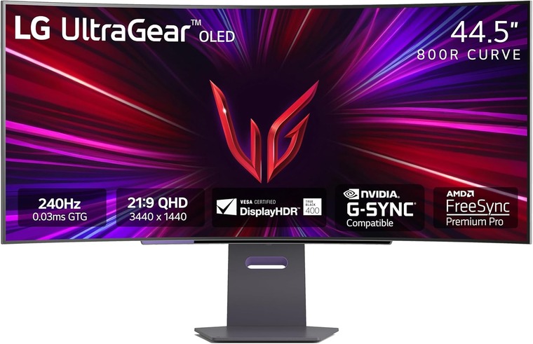 LG 45GS95QE – 1440p ultrawide monitor with excellent color accuracy and HDR support for immersive gaming
