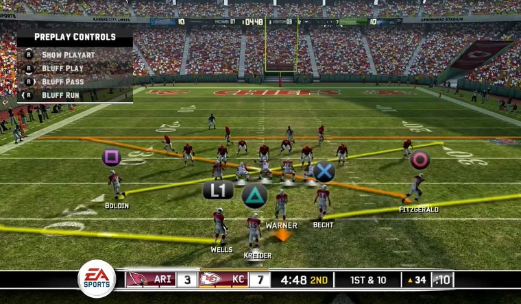 Cooperative online mode and realistic animations in Madden NFL 10
