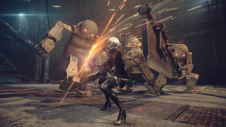 Nier: Automata combat