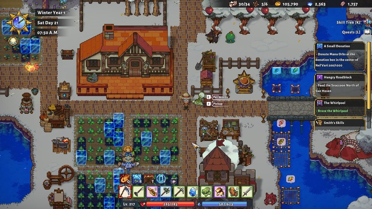 As much an RPG as it is a life sim, Sun Haven challenges you to find a way to overcome the dark magic that’s engulfing the land.