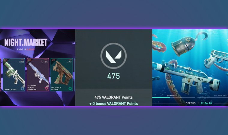 Night market, Valorant points, seasonal offers in Valorant