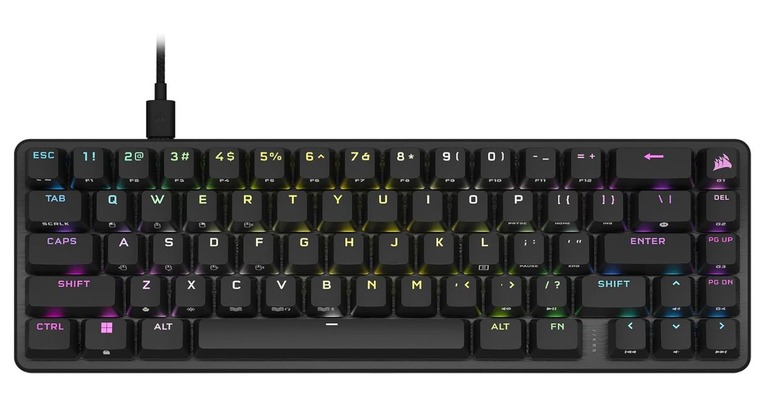 If you’ve got blazing-fast reflexes, the Corsair K65 Pro Mini’s optical switches will help you take the lead
