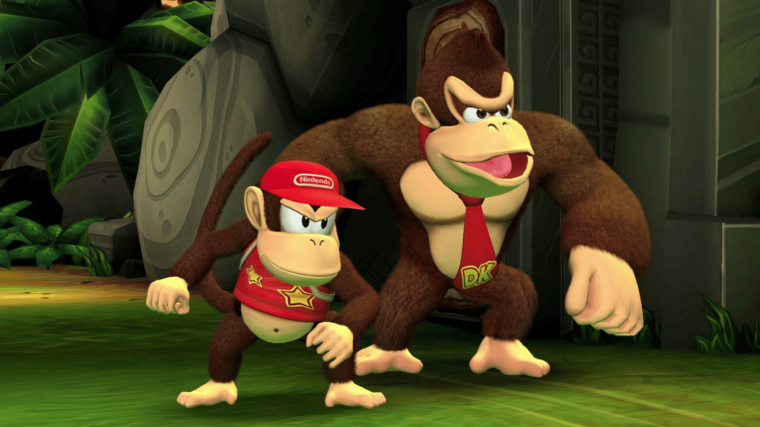 Donkey Kong Country Returns HD Donkey Kong Standing With Diddy Kong
