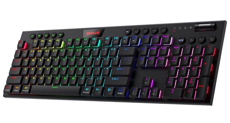 The Redragon K618 Pro is one of the smallest, slimmest, sleekest keyboards on the market