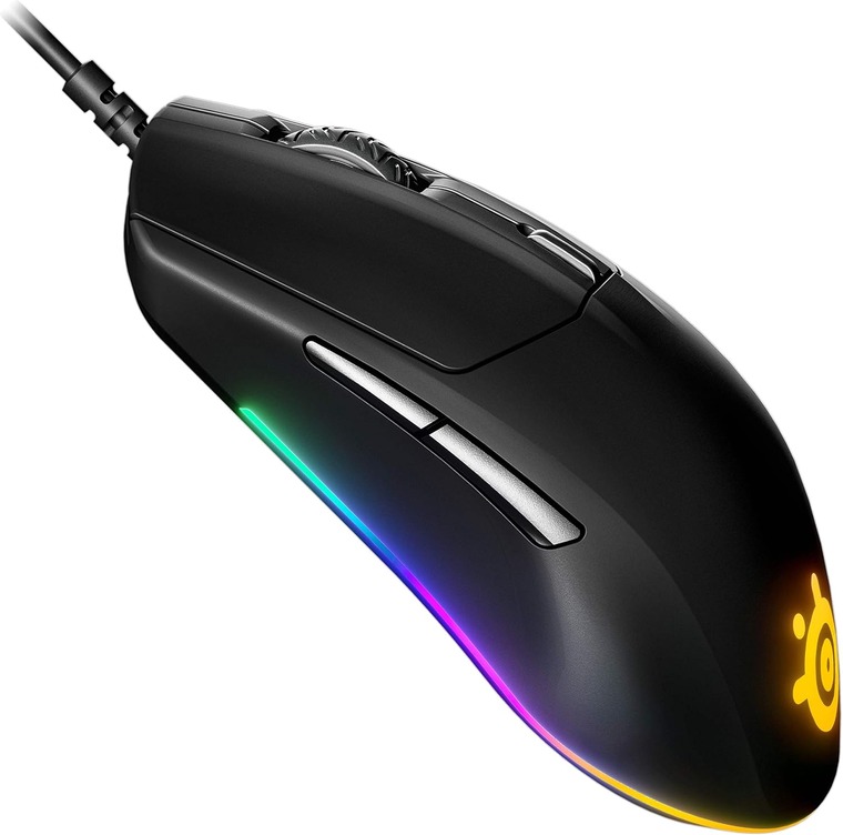 SteelSeries Rival 3 – lightweight gaming mouse with a TrueMove Core sensor and six programmable buttons.
