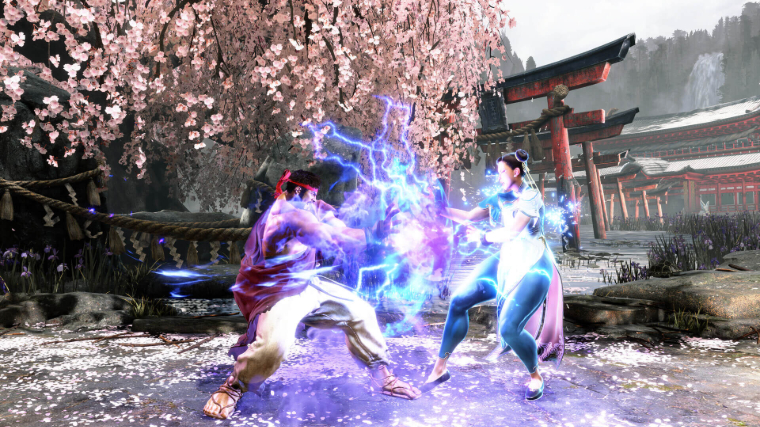 Street Fighter 6 Ryu Fighting Against Chun-Li