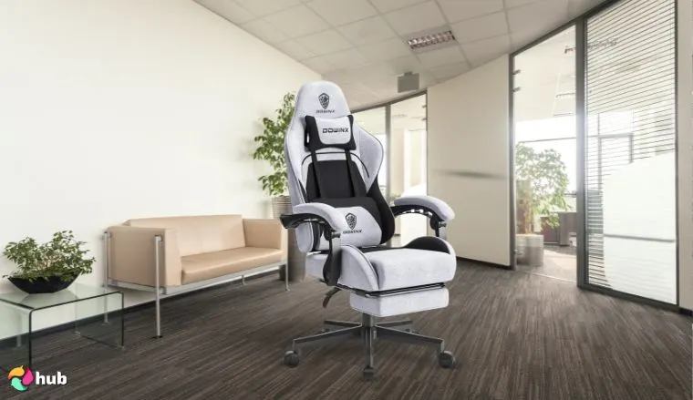 Dowinx 6658 Series Gaming Chair in a minimalist setup for a review