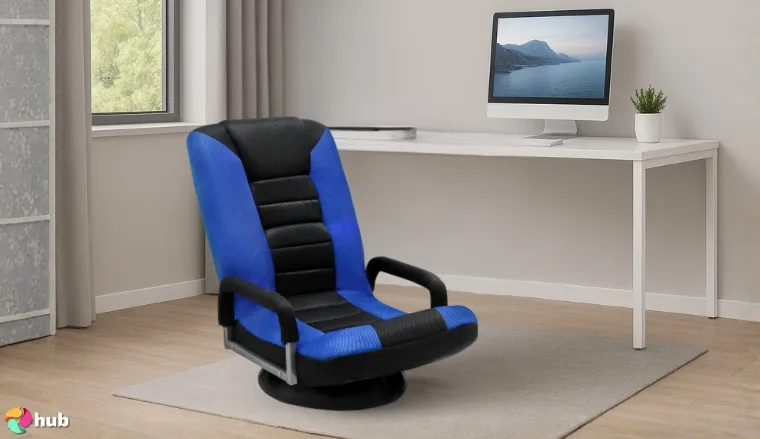 Maple99 Swivel Gaming Chair in the office in a top-down view for a review