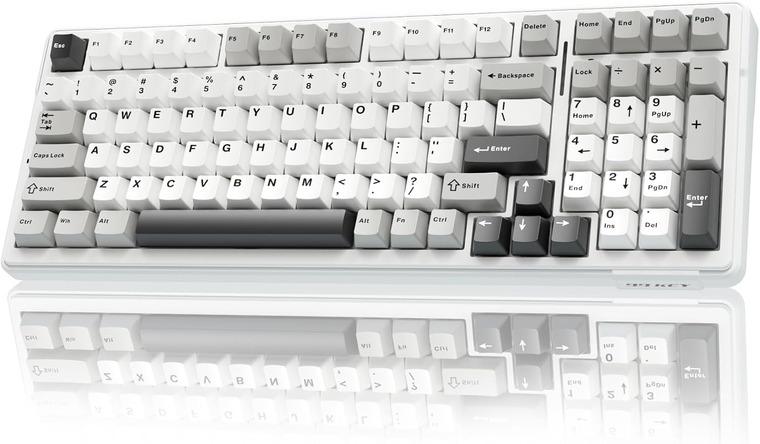 AULA F99 – best wireless mechanical keyboard with long battery life, RGB lighting, and custom mechanical switches.