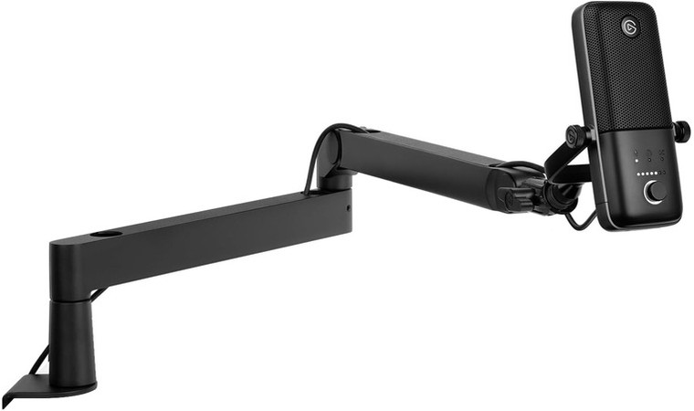 Elgato Wave:3  –  USB microphone with software for customization and Boom arm support.