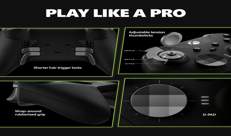 An Xbox controller's gaming-optimized components.