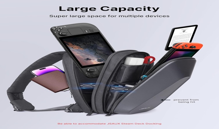 A carry bag for Steam Deck that's spacious and durable.