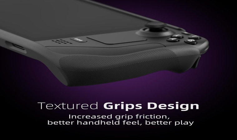 Textured grips increases grip friction and provides better gameplay experience.