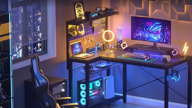 Homieasy L-Shaped Gaming Desk.
