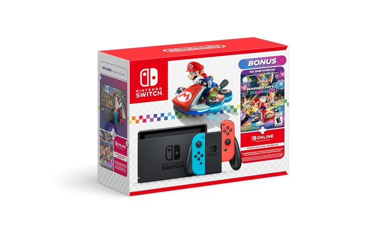 Nintendo Switch - Mario Kart 8 Deluxe Bundle - Best Multiplayer Fun for Kids