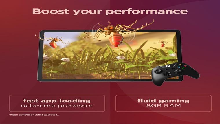 Fluid gaming performance with 8GB RAM.