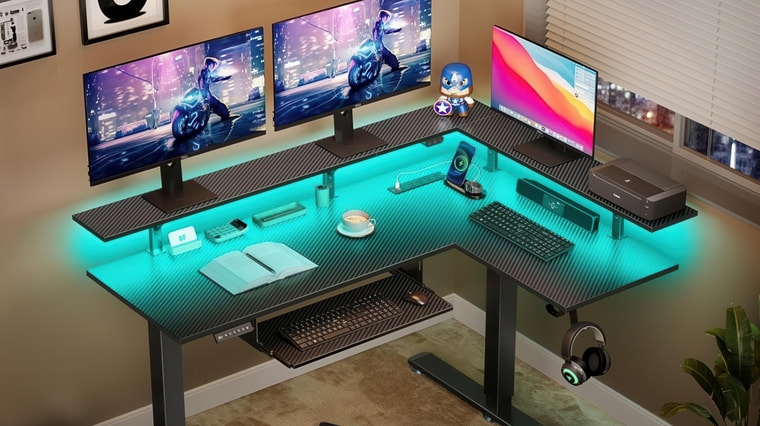 Rolanstar L-Shaped Desk.
