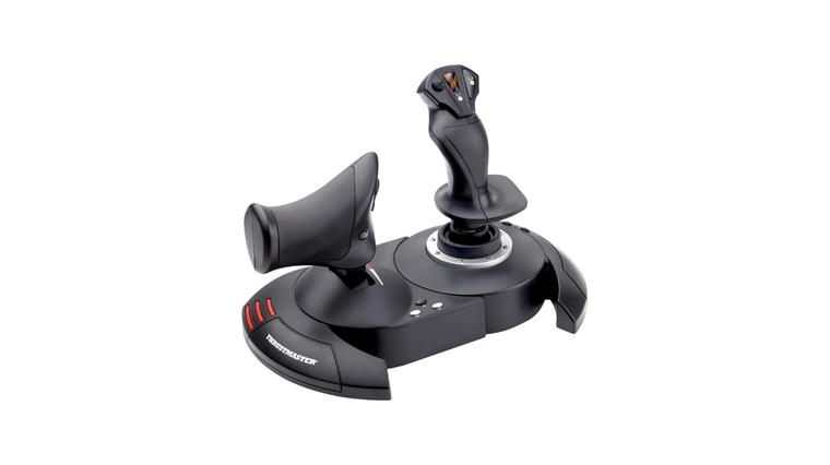 Thrustmaster T-Flight Hotas X joystick with detachable throttle – ideal entry-level HOTAS for PC flight simulators.