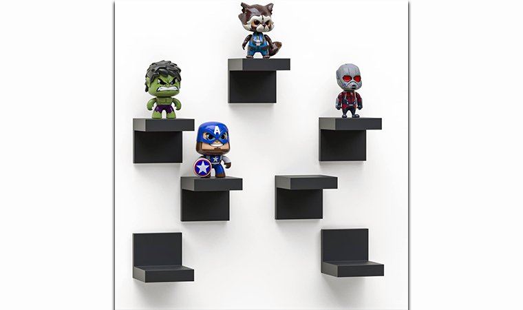 4-Inch Black Shelf