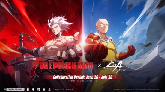 One-Punch Man x Crystal of Atlan Crossover Launches Today