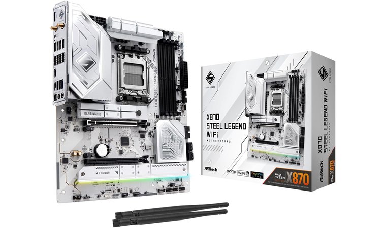 ASRock X870 Steel Legend WiFi 7 - Best Feature-Rich Motherboard for Ryzen 7 7800x3d