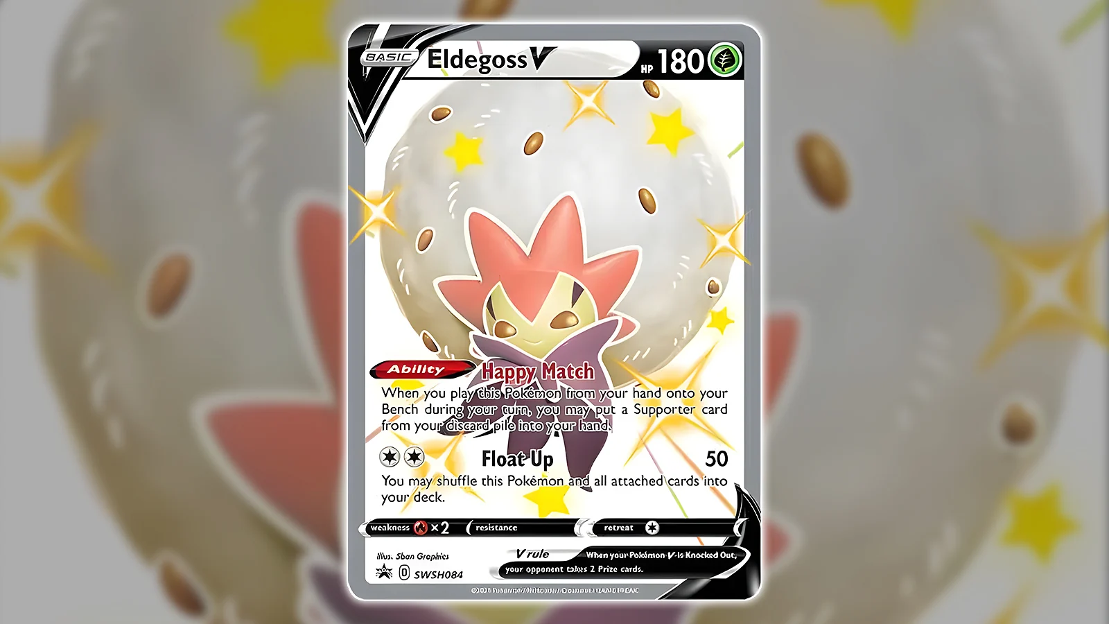Pokémon TCG: Shining Fates set - Eldegoss V promo card