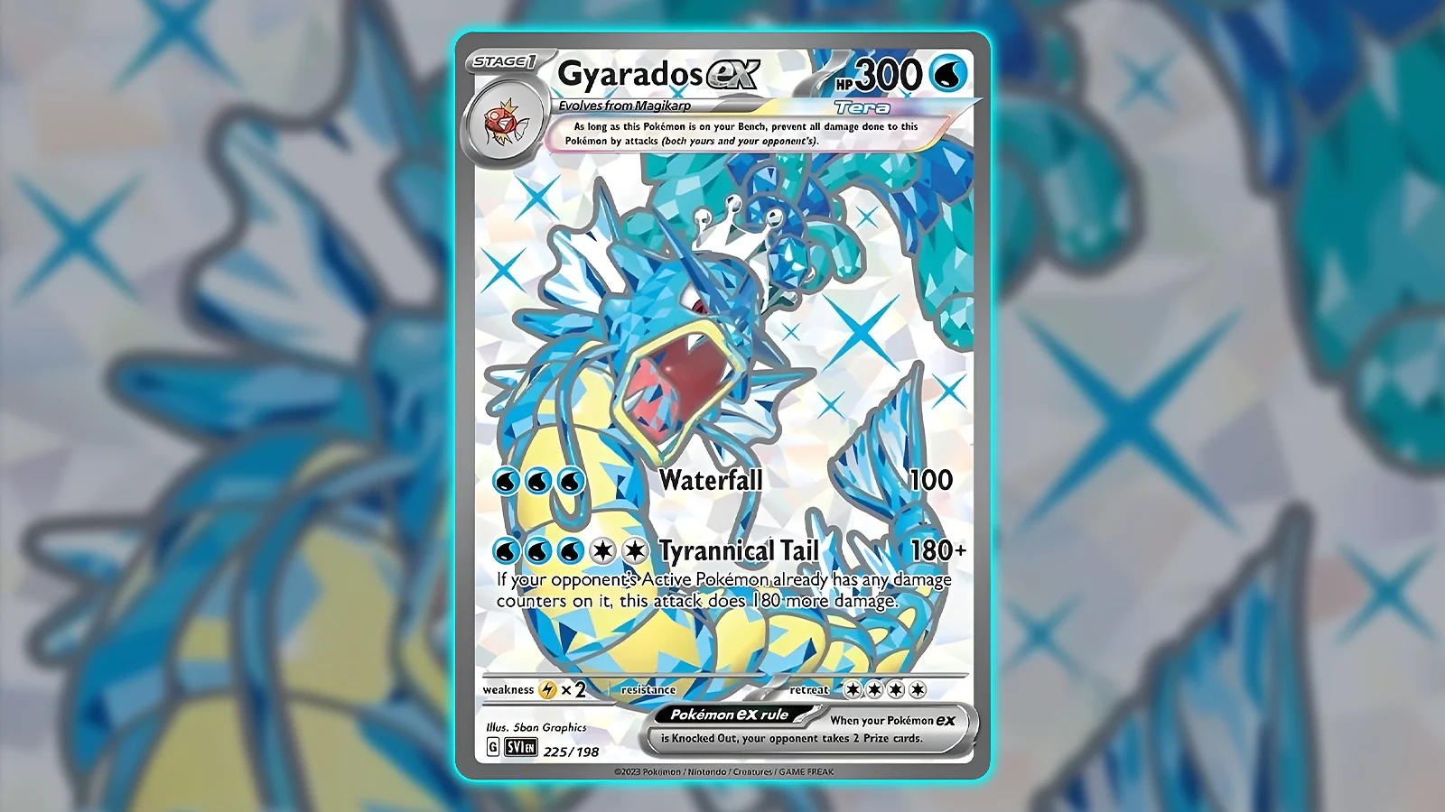 Pokémon TCG: Scarlet & Violet set - Gyarados ex card