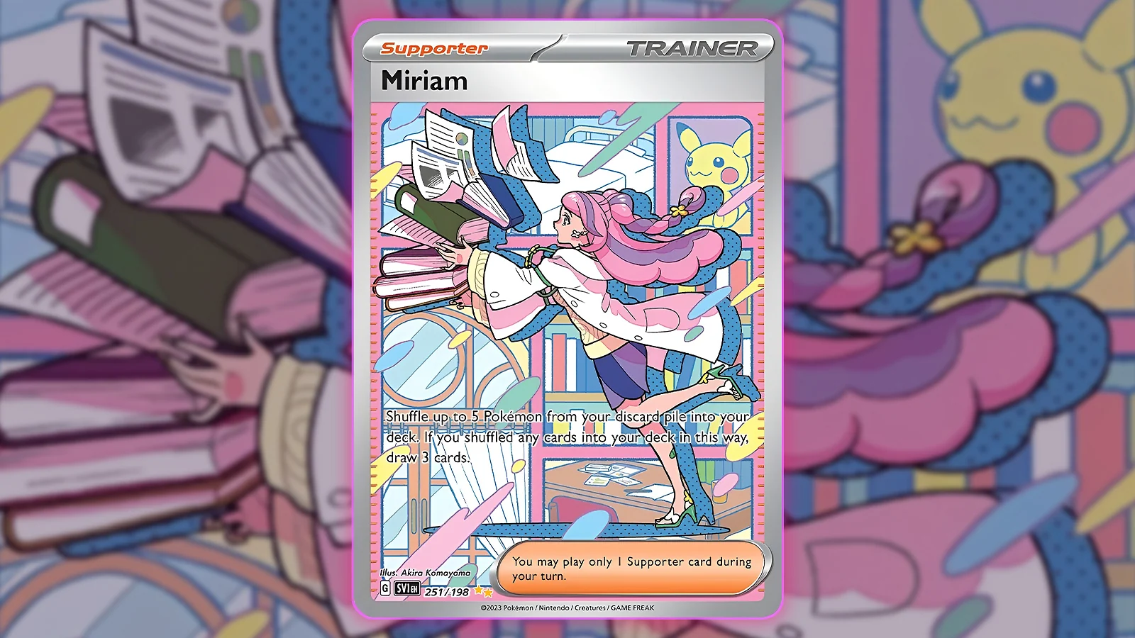 Scarlet and Violet card - Miriam