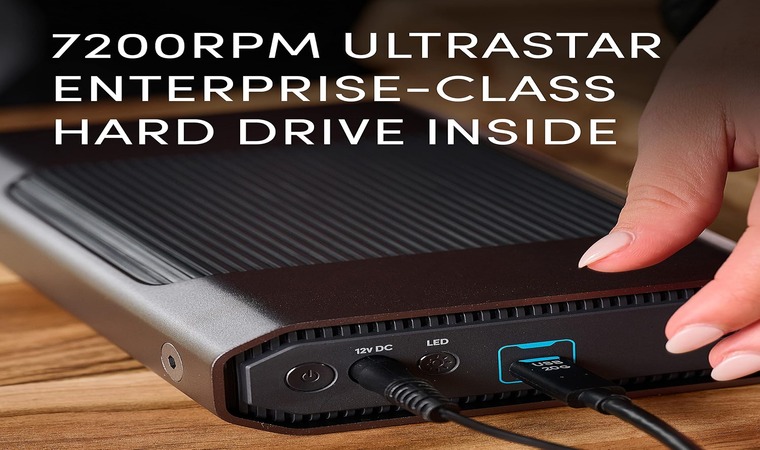 HDD with ultra-fast 7200 RPM.