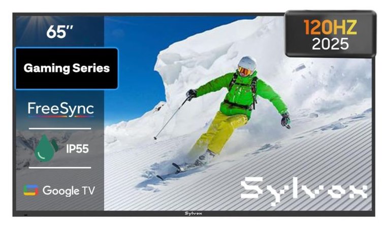 SYLVOX Outdoor TV, 65-Inch Gaming Series - Best Outdoor TV for Xbox Series X