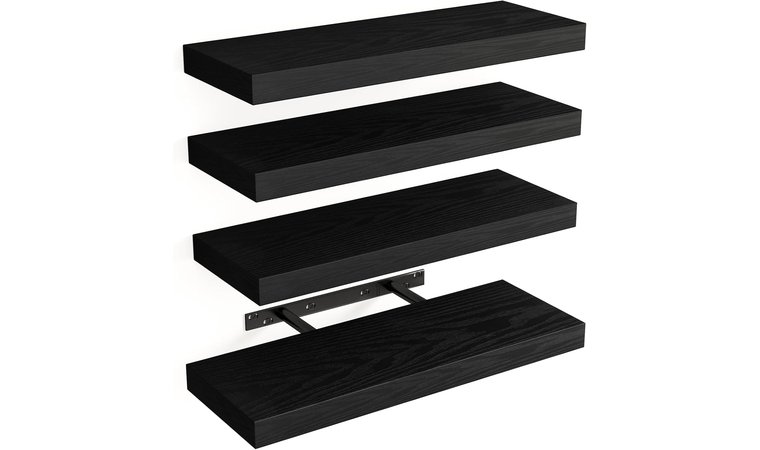 Wall Mounted Rustic Wood Shelves