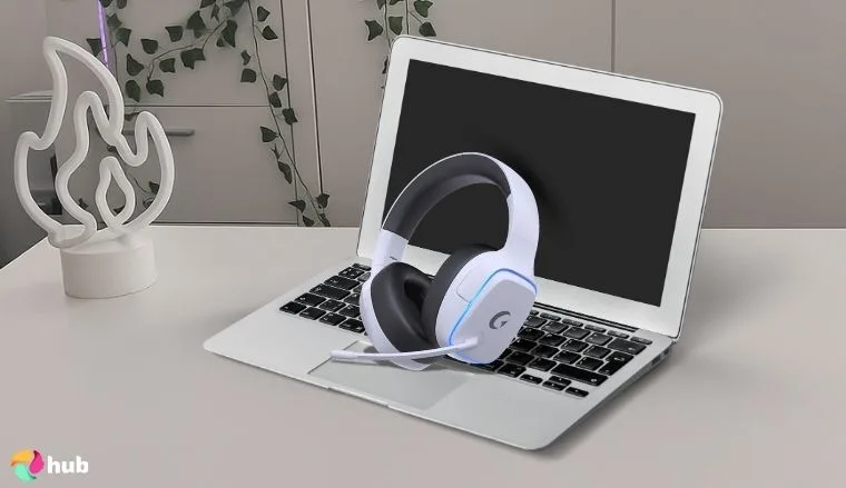 Gvyugke Captain 780 Headset on a white office desk with simple styling for a review