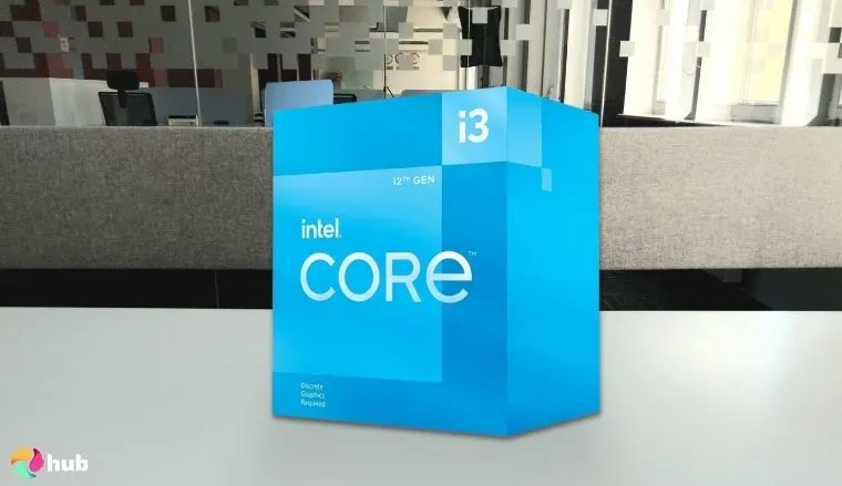 Intel Core i3-13100F CPU for Gaming on a white office desk positioned for photography