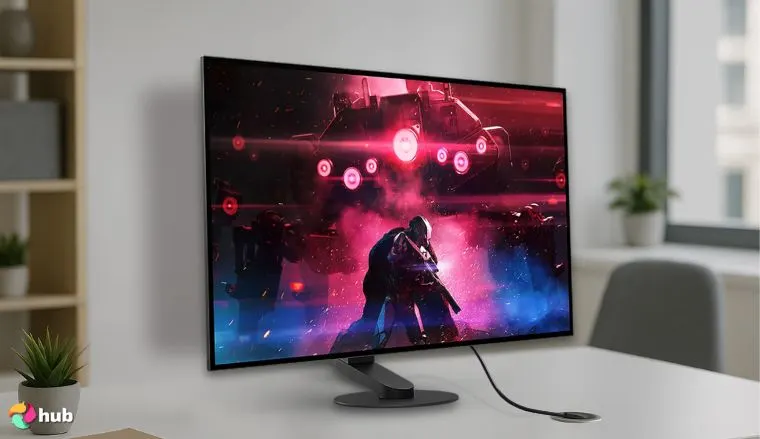 Sony INZONE M10S Monitor on a white office desk with an uncluttered background for a review