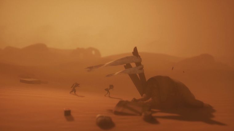 little nightmares 3 with our protagonists in the desert ruins