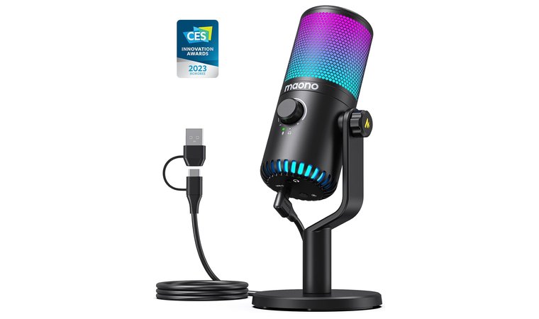 MAONO DM30 RGB - Best Budget Microphone with Crisp and Clean Sound