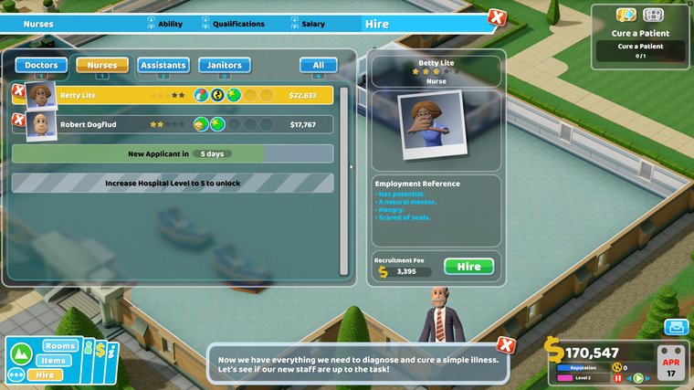 Two Point Hospital - Best for Humorous and Strategic Hospital Management