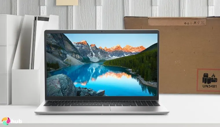 Dell Inspiron 3530 Laptop on a white office desk set for a professional product review