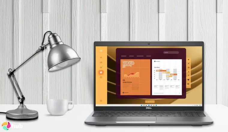 Dell Latitude 5550 5000 Laptop on a white office desk with balanced composition for a review