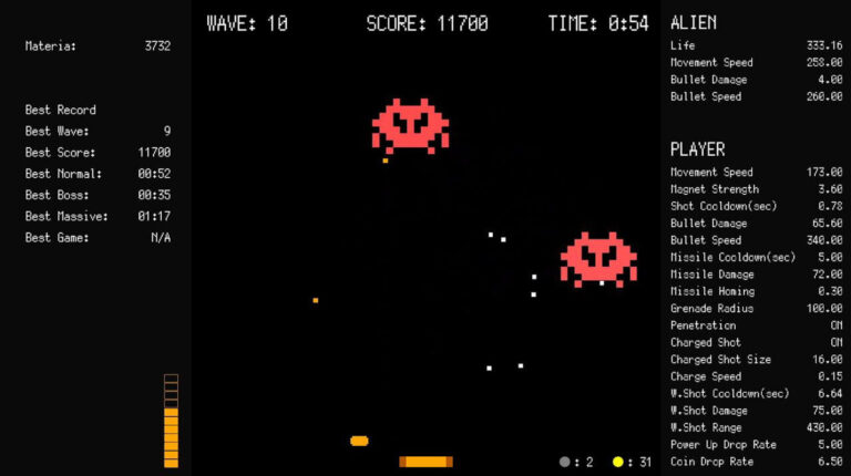 Retro-Graphic Roguelite Bullet Hell Shooter ZENVADER Released