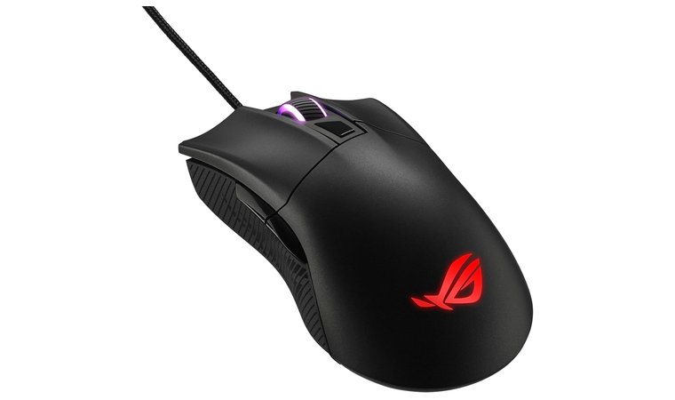 ASUS ROG Gladius II Core Lightweight - Best League of Legends Mouse for Ergonomic Wired Gaming Mouse Reliability & Custom Clicks