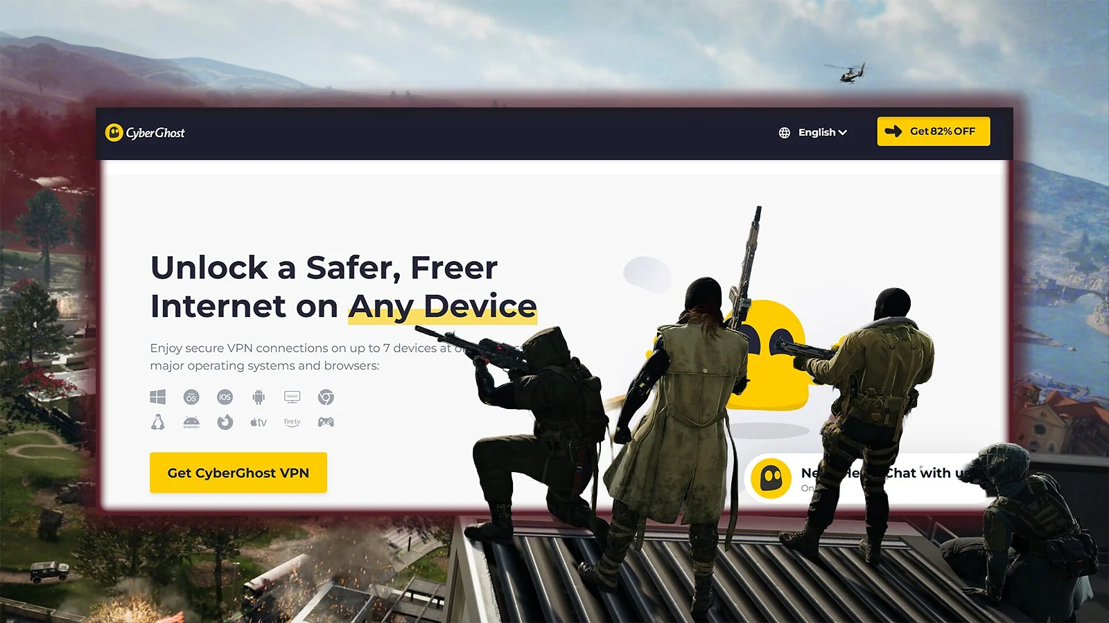 CyberGhost VPN - Best Budget Option for Warzone