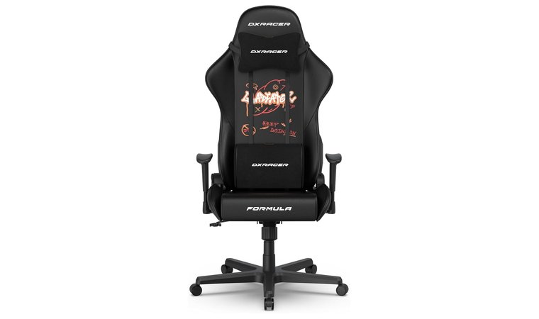 DXRacer Formula L 人体工学游戏椅 - 最佳赛车风格可调节高度游戏椅,缓解背痛