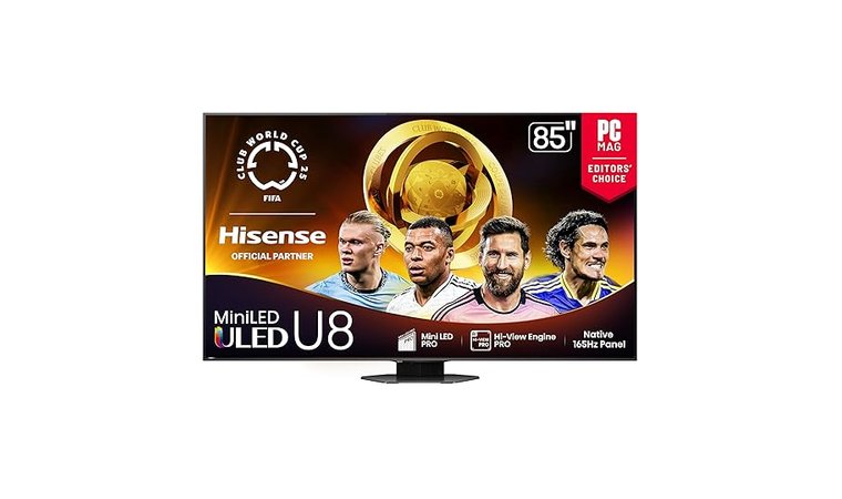 Hisense Class U8QG Series Mini-LED ULED 4K UHD Smart TV - Best Hisense TV for Sound Quality